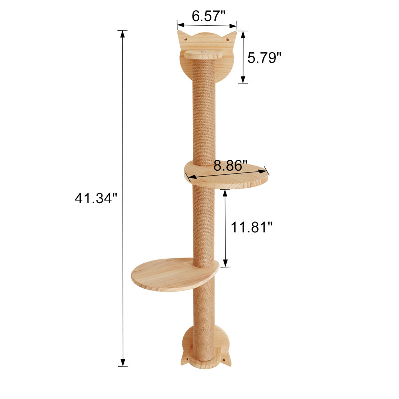 Arbre à chat 41In avec 2 perchoirs