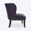 Fauteuil d'appoint en similicuir avec garniture de rivets, canapé de salon confortable pour la maison et la réception, mauve