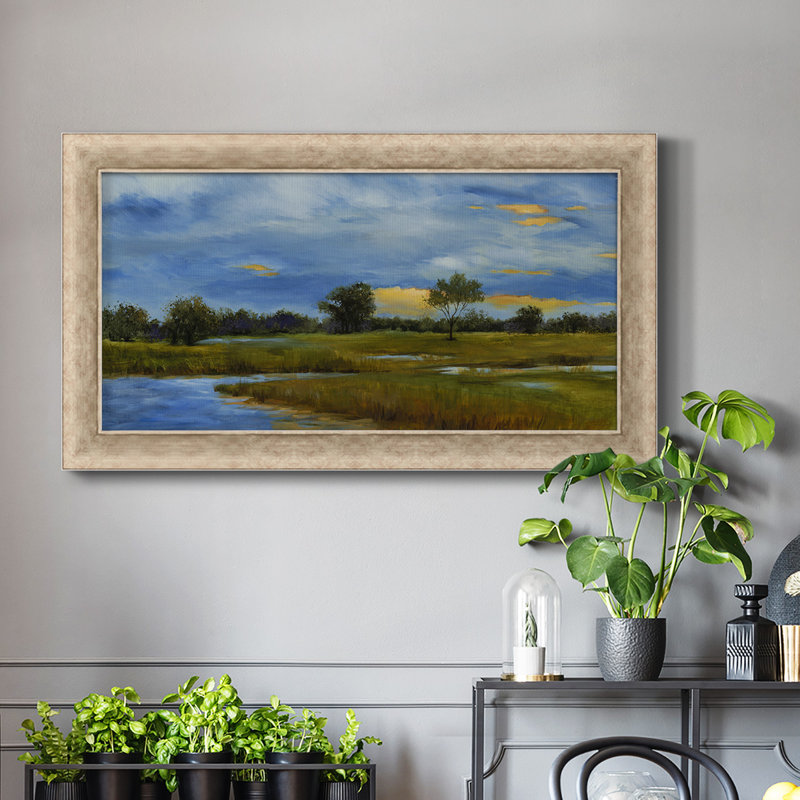 " Riverwalk " Print, 21" H x 37" W x 1.25" D
