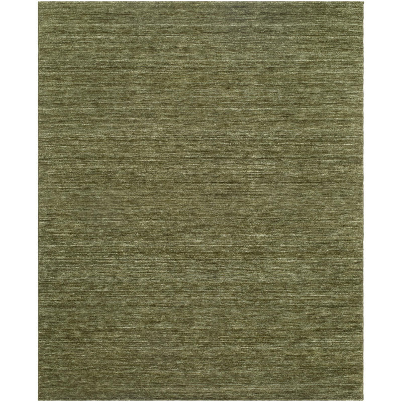 El Corte Hand Loomed Area Rug, Green, Rectangle 9' x 12'