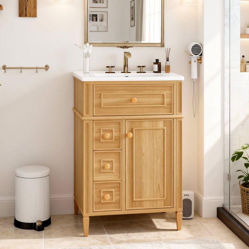 Meuble-lavabo 24 po avec lavabo en céramique, 24''