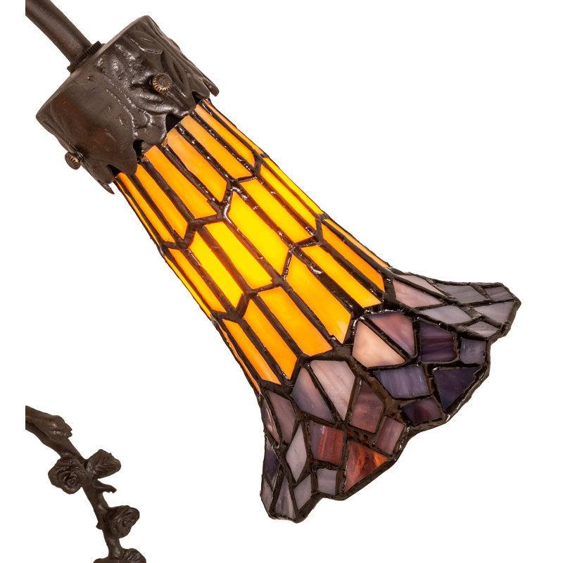 Angelamaria Table Lamp, Yellow/Purple