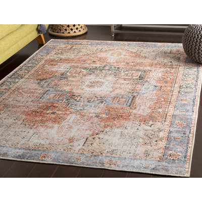 Mya Machine Washable Oriental Area Rug