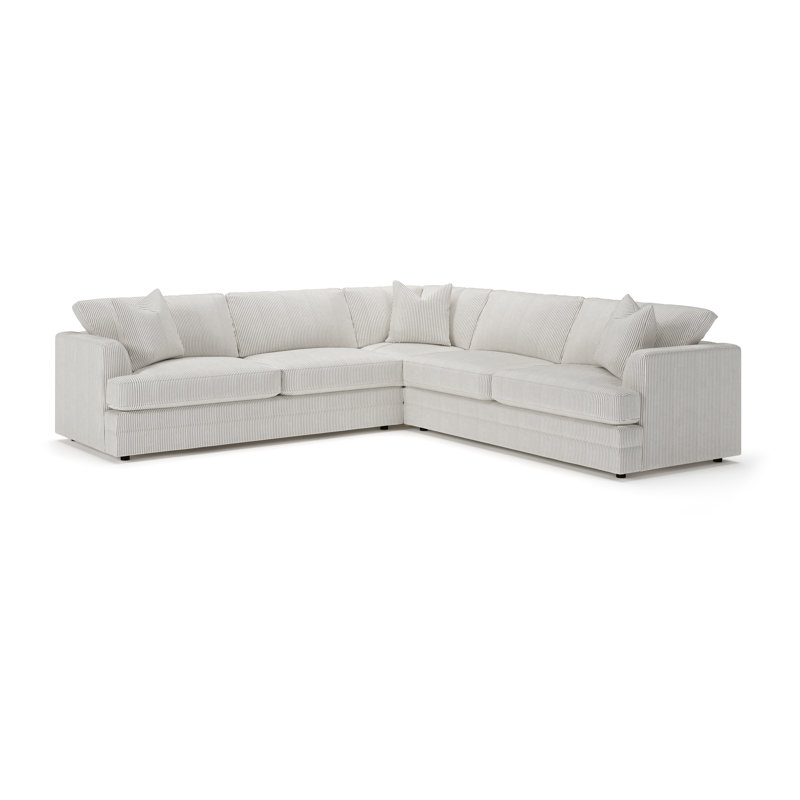 Canapé modulaire 3 pièces Edan, Cruise rayé gris