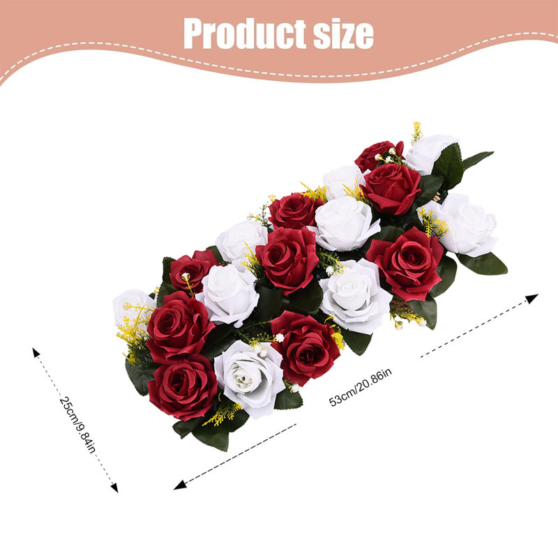 Centre de table de mariage, Rouge