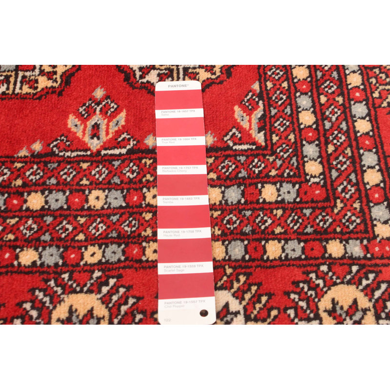Tapis rouge Malechi Peshawar Bokhara 8 pi 2 po x 10 pi 0 po