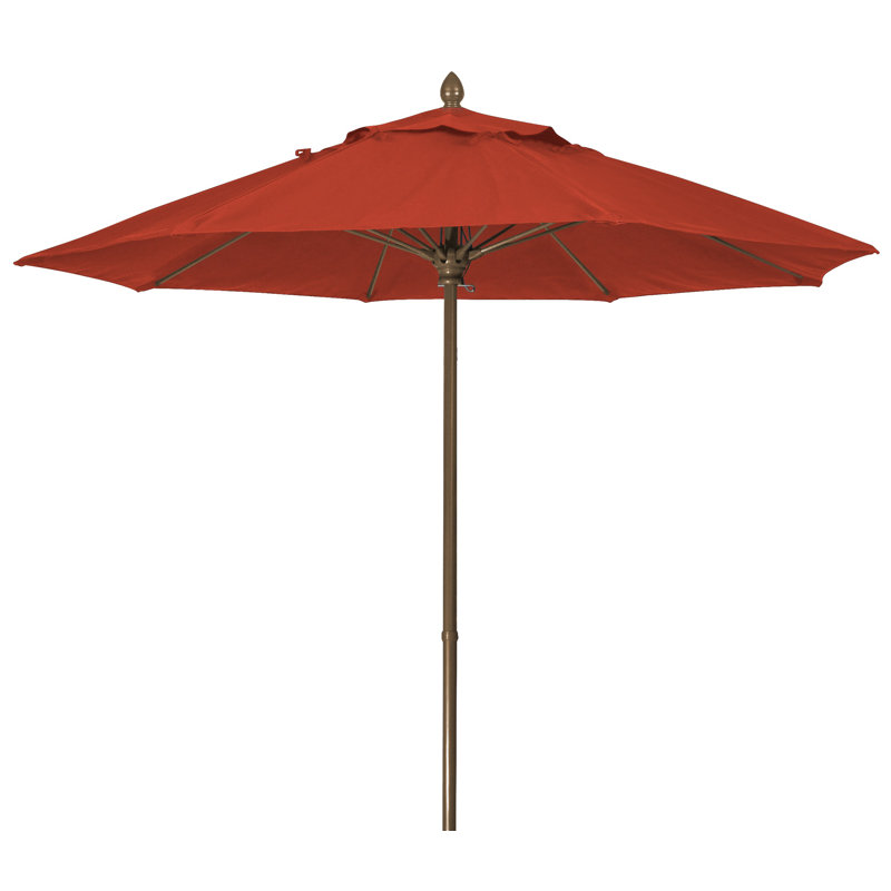 Parasol de marché 7,5 pi Prestige, Bronze champagne, Sunbrella® terre cuite