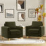 Fauteuil club en velours capitonné Gillette