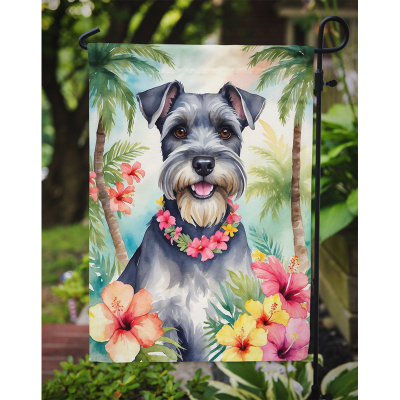 Drapeau de jardin en polyester double face H 15,5 po x l 11,25 po