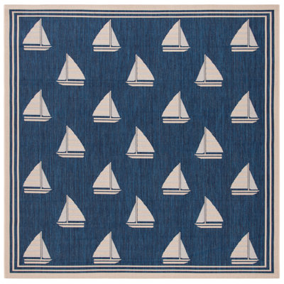 Tapis d'intérieur / extérieur à motif géométrique Sezis Performance