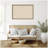 Kate and Laurel Framed Fabric Pinboard Neutral Weave Printed Linen Traditional Bulletin Board for Use as a Vision Board or Wall Organization-121607911-133259175