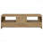 Vintage Distressed Wood TV Stand with Drawers & Open Storage