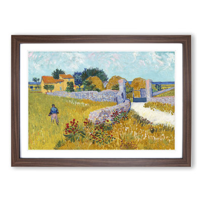 Farmhouse in Provence by Vincent Van Gogh - Framed Print