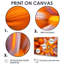 Impression sur toile Massive Orange Fractal-713109378-760415570