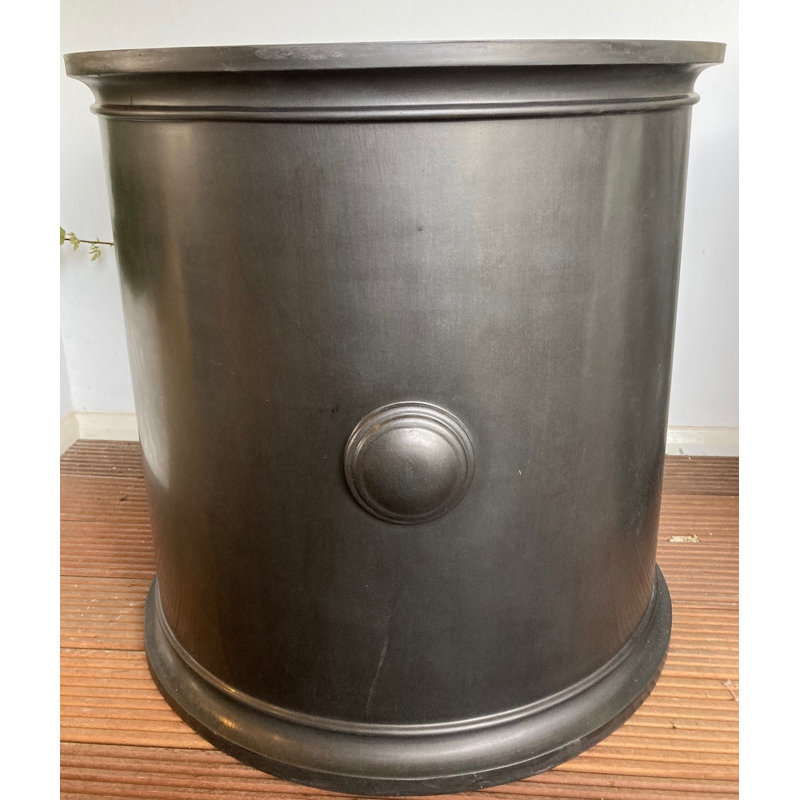 Galghard Handmade Pot Planter, White, H60 x W80 x D80cm