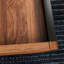 Table basse, finition brun foncé