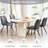 Upholstered Faux Leather Dining Chair-1973190435