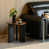 Plateau brun et pieds noirs est en rupture de stock