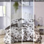 Lit simple TG avec imprimé floral, édredon durable, traitement anti-odeurs