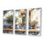 «Blue and Green Kitchen Greek Kitchen», ensemble d'art mural-107195239-107195243