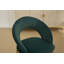 Ensemble de 1 chaise de salle à manger en tissu avec dossier incurvé et pieds en métal pour la cuisine ou la salle à manger-217921201