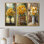 Tournesol et bouquet de pivoines à la grange I - Collection d'impressions sur toile tournesols