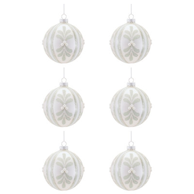 Glass Ball Ornaments (Set of 6)