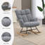Solid + Manufactured Wood/Iron Rocking Chair-1708616321