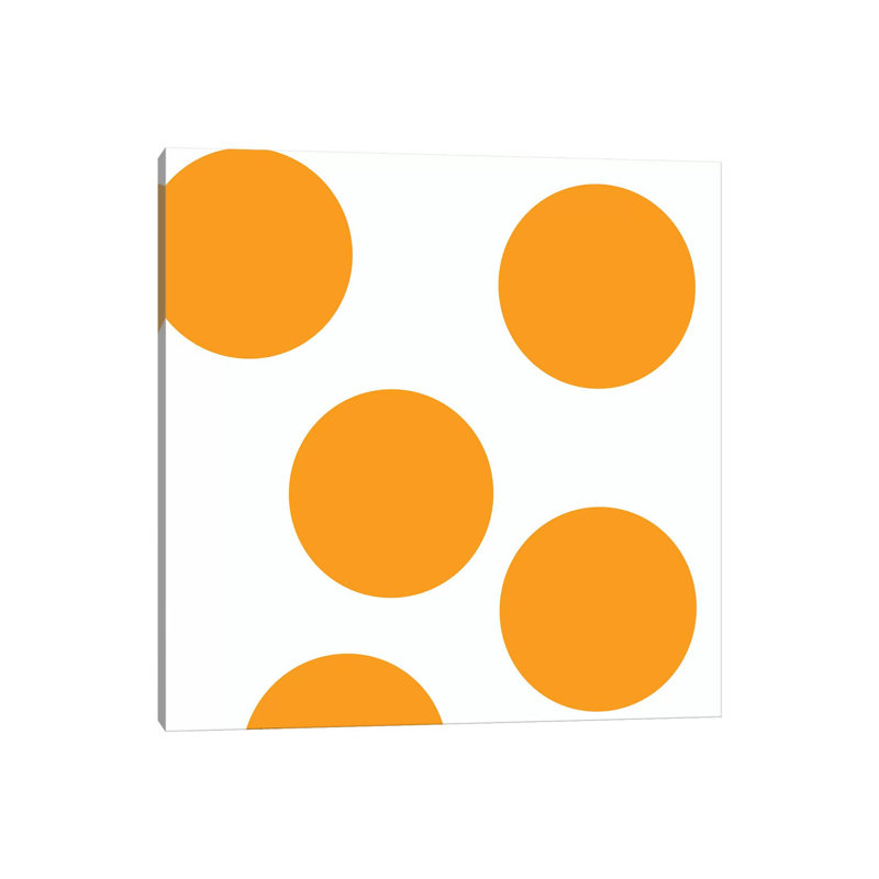 Orange Circles by Art Mirano - Wrapped Canvas Print, 30.48cm H x 30.48cm W x 1.905cm W