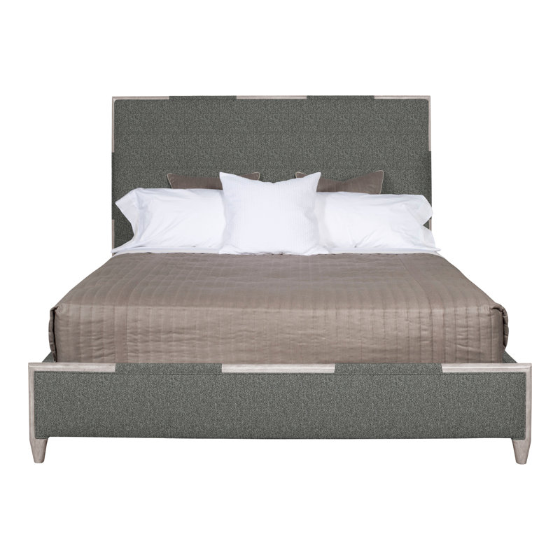 Thom Filicia Home Chatfield King Bed, Ian Pewter, Dove Gray