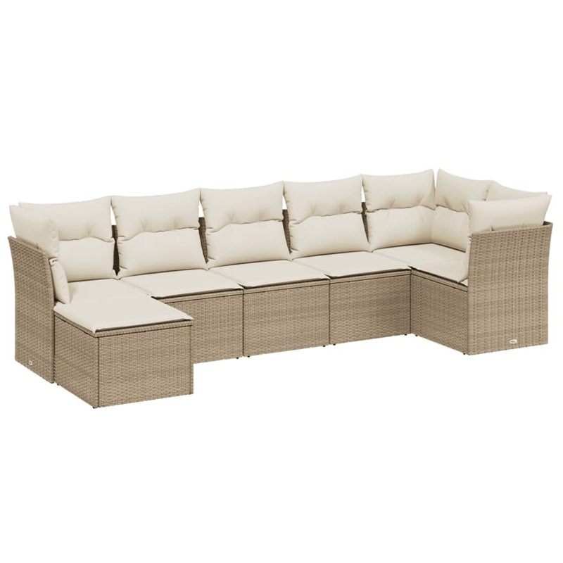 Ensemble de canapé de jardin modulaire 7 pièces Vidaxl