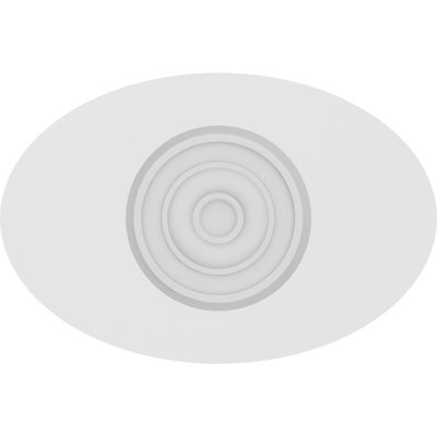Standard Dalton Bullseye Rosette with Square Edge