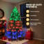 Arbre de Noël artificiel 7,5 pi avec 400 lumières RVB pré-éclairées (contrôle APP)