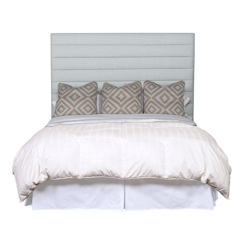 Kelsey King Upholstered Panel Headboard, Perigold Tres Chic Ice Blue