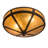 Yearby Glass Semi Flush Mount