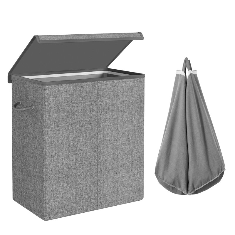 Wood Laundry Hamper with Handles