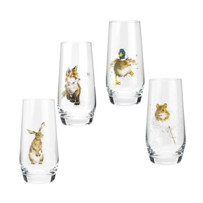 Royal Worcester Rw-Wrendale Designs S/4 Hi Ball 19Oz Asstd.