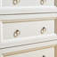 Commode horizontale en bois manufacturé à 6 tiroirs