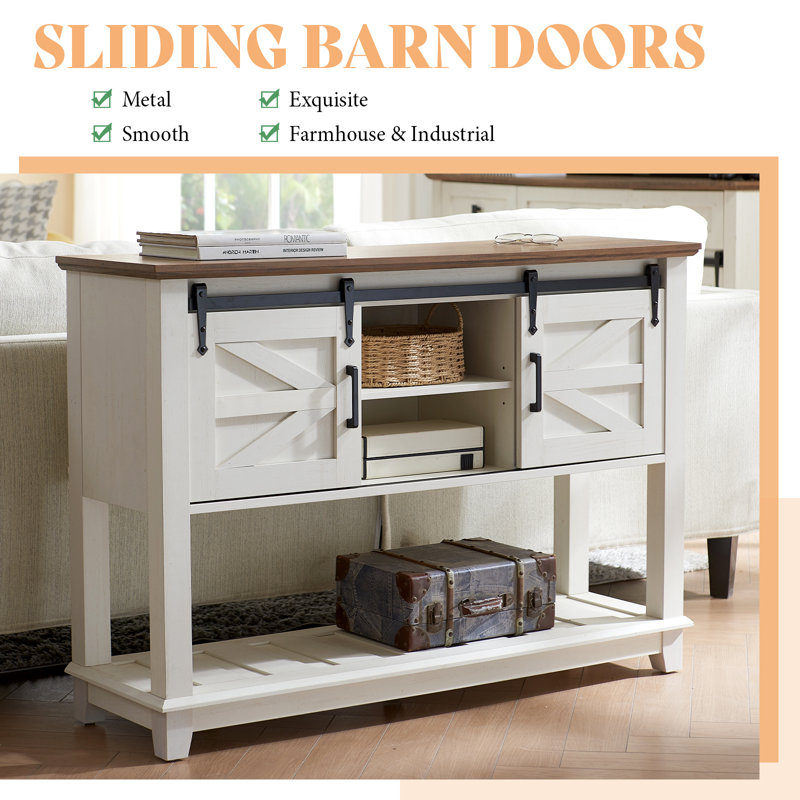 Ensemble de 4 tables de bout Chimira, Brun, Blanc