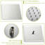 Système de douche de plafond de 12 po en nickel brossé - Carré avec douchette cascade 3 fonctions, valve de pluie et de poche Installation sans effort et avantage de désinfection Facile à installer Purifier