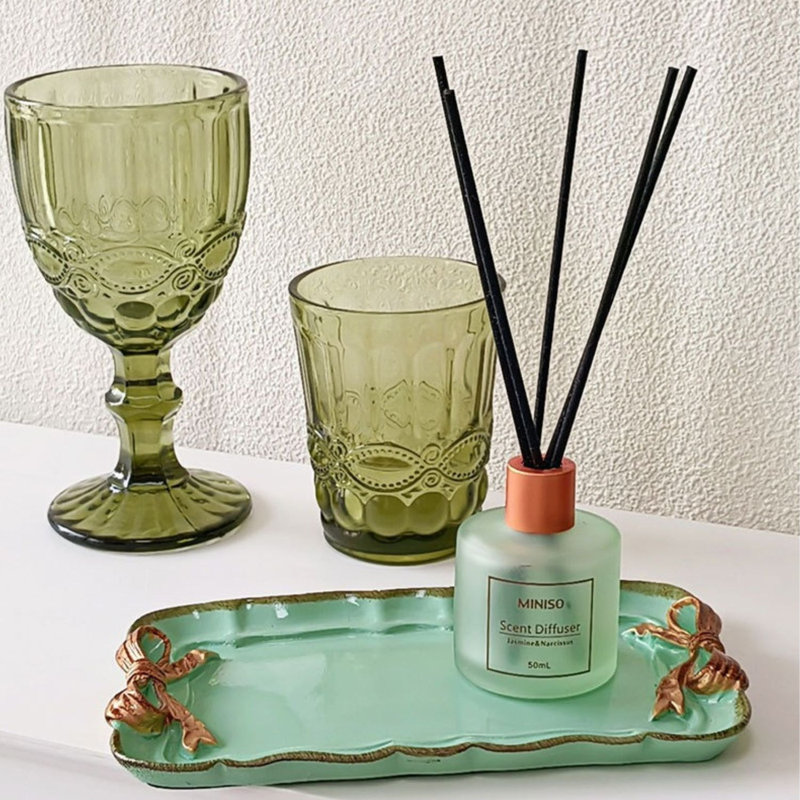 Vintage Decorative Tray Storage Tray , Green
