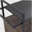 Outdoor wicker bar cart, wheel-mounted terrace wine service cart, rolling wicker drink bar table with glass canopy, for porches, backyards, gardens, poolside parties, light brown-501963782