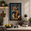 German Shepherd Portrait Modern 1 Piece Wrapped Canvas Wall Art-1232073203-1232073201