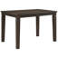Table de salle à manger 5 pièces de style classique, hauteur comptoir, finition foncée, table extensible avec sièges rembourrés beiges, design, table, sièges pour la pièce