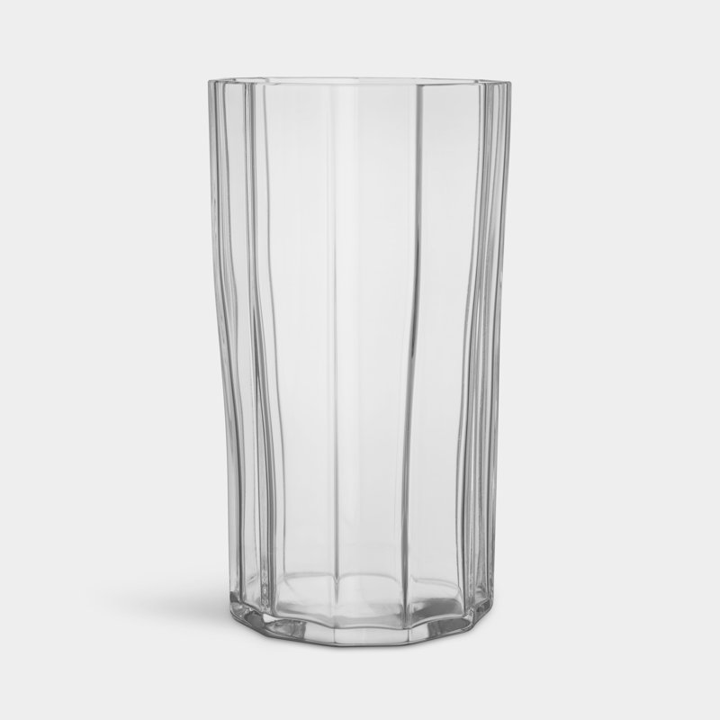 Reed 9.8'' H Crystal Glass Tabletop Hurricane, Clear