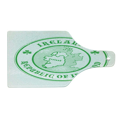 East Urban Home Glass Ireland Map Cutting Board