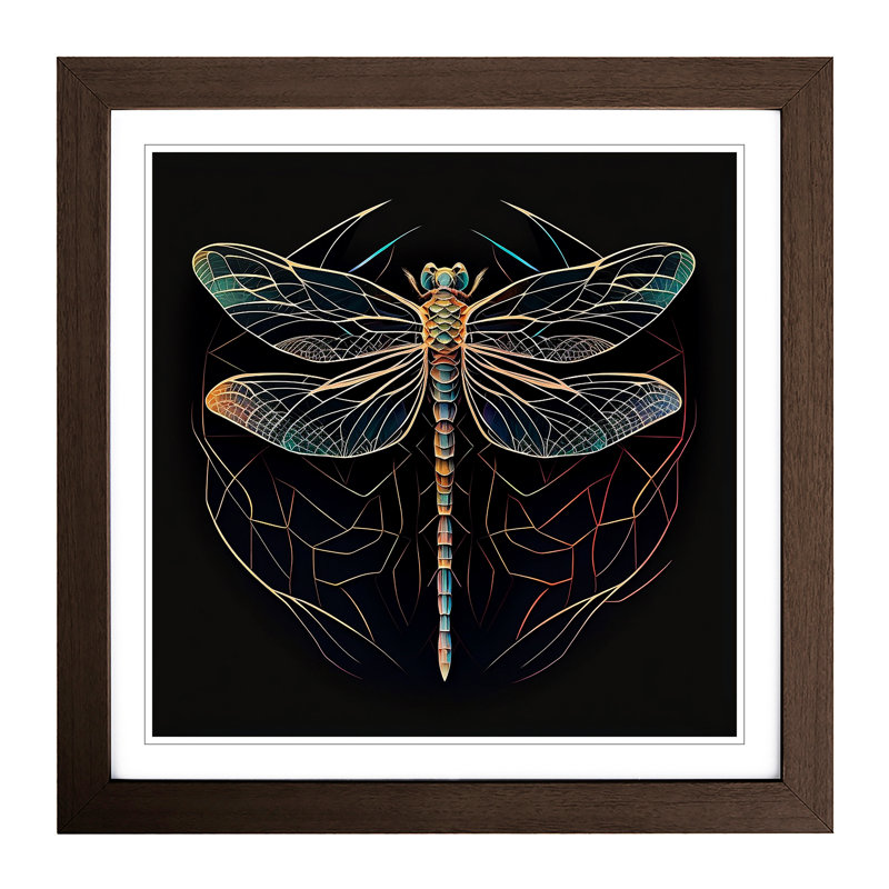 Single Picture Frame Print on Wood, Walnut
