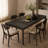 Rectangular Dining Table Large with Extension Leaf Durable High-Quality Dining Room Furniture 1pc