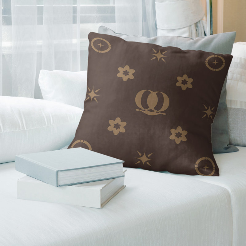 Oreiller en coton sergé personnalisable 2 caractères de luxe Q Khieu Luxury, Oui