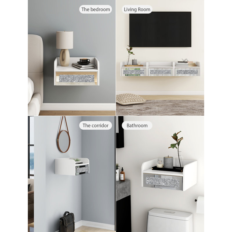 Travara 1 Drawer Bedside Table